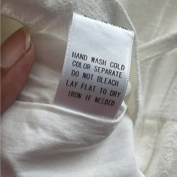 LE LIS | White Paper Bag Drawstring Shorts Sz M - Picture 7 of 8